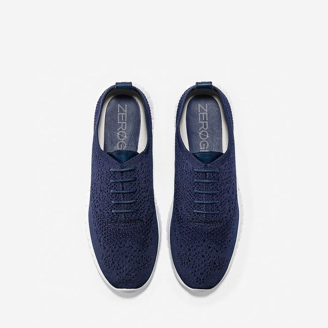 Navy Marine-Optic White - Lifestyle - Cole Haan Womens-Ladies Zerogrand Stitchlite Oxford Shoes