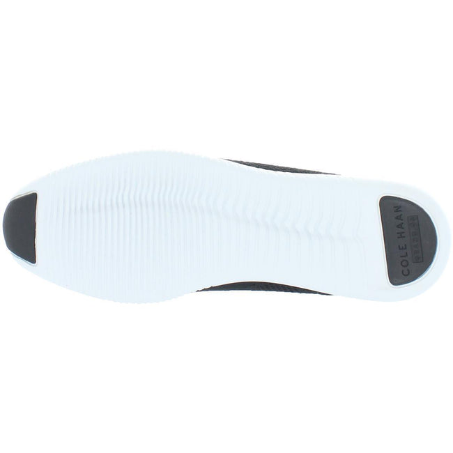 Black-Optic White - Pack Shot - Cole Haan Womens-Ladies 2.Zerogrand Leather Trim Stitchlite Oxford Shoes