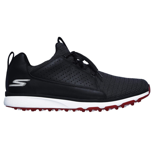 Black-Red - Back - Skechers Mens Go Golf Mojo Elite Leather Trainers