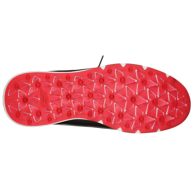 Black-Red - Close up - Skechers Mens Go Golf Mojo Elite Leather Trainers