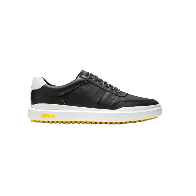 Black-White - Back - Cole Haan Mens GrandPro AM Golf Shoes