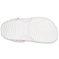 White-Pink - Side - Crocs Childrens-Kids Classic Pool Party Flamingo Clogs