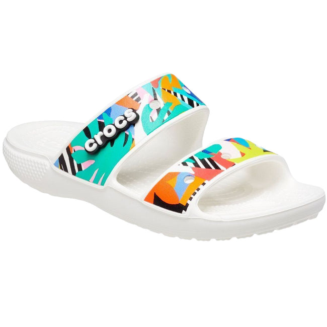 Multicoloured - Front - Crocs Unisex Adult Classic Resort Retro Sandals