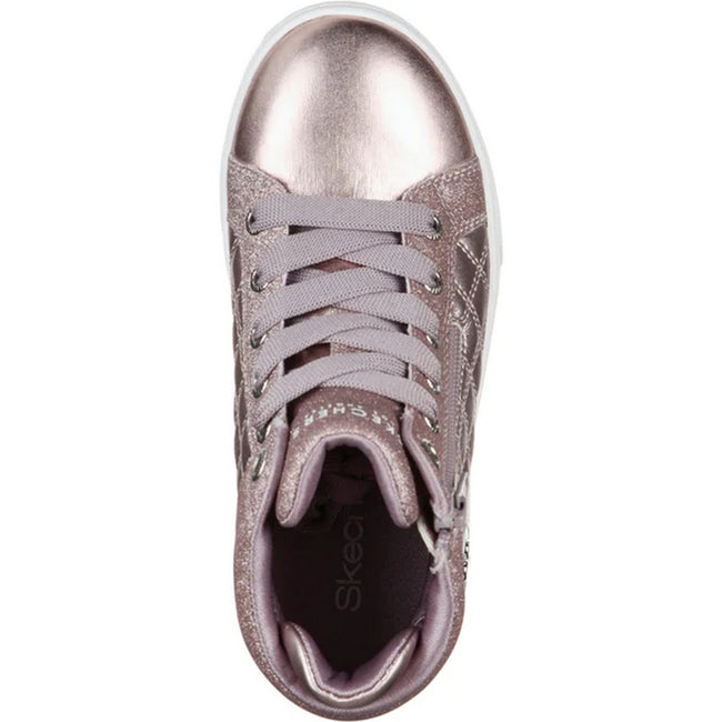 Lavender - Lifestyle - Skechers Girls Shoutouts Squad Quilted Trainers
