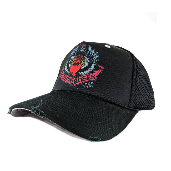 Black-Silver-Pink - Back - Amplified 91 Tour Guns N Roses Trucker Cap