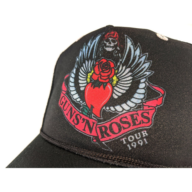 Black-Silver-Pink - Side - Amplified 91 Tour Guns N Roses Trucker Cap