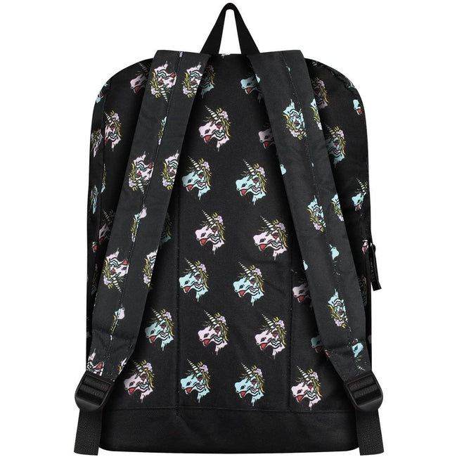 Black - Back - RockSax Unicorn Backpack