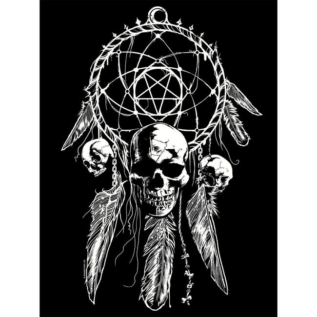 Black - Side - Unorthodox Collective Gothic Dreamcatcher Tote Bag