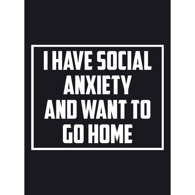 Black - Side - Grindstore Womens-Ladies Social Anxiety Crop Top