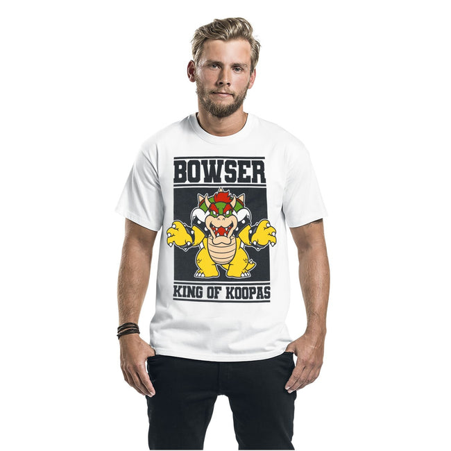 White - Lifestyle - Super Mario Unisex Adult King Of Koopas Bowser T-Shirt