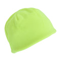 Black-Neon Yellow - Back - ProClimate Adults Unisex Hi-Vis Reversible Beanie Hat
