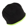 Black-Neon Yellow - Front - ProClimate Adults Unisex Hi-Vis Reversible Beanie Hat
