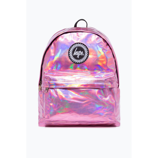 Pink - Front - Hype Holographic Backpack