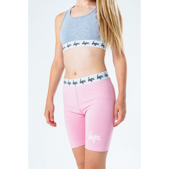Pink - Lifestyle - Hype Girls Script Cycling Shorts