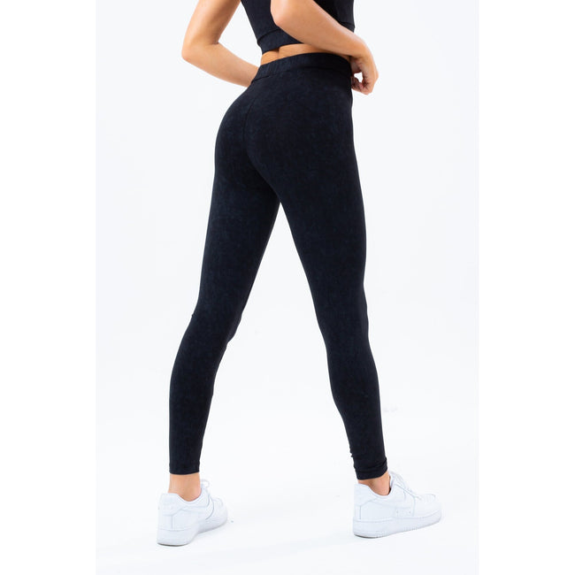 Black - Pack Shot - Hype Womens-Ladies Vintage Leggings