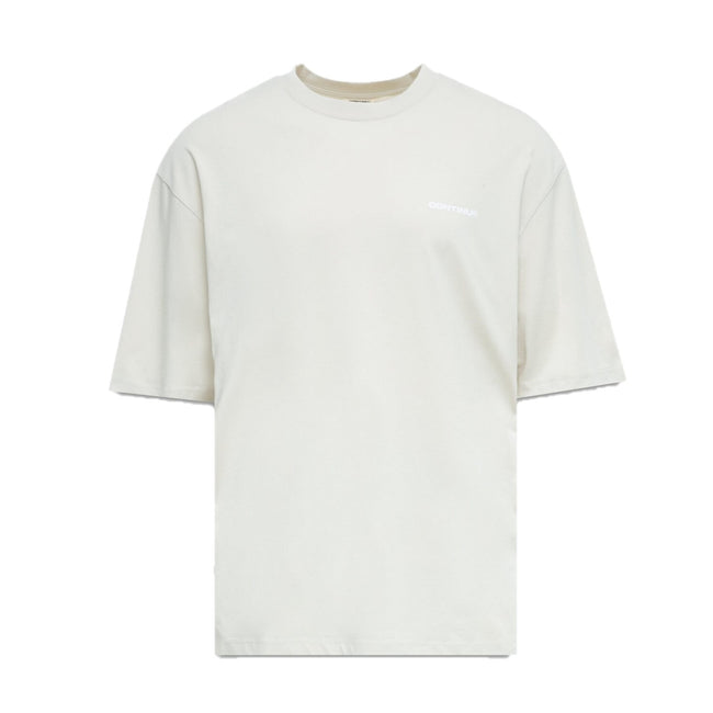 Beige - Front - Hype Unisex Adult Continu8 Oversized T-Shirt