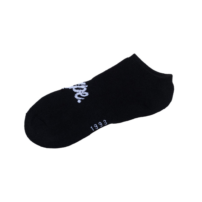 Black - Side - Hype Womens-Ladies Trainer Socks (Pack of 3)