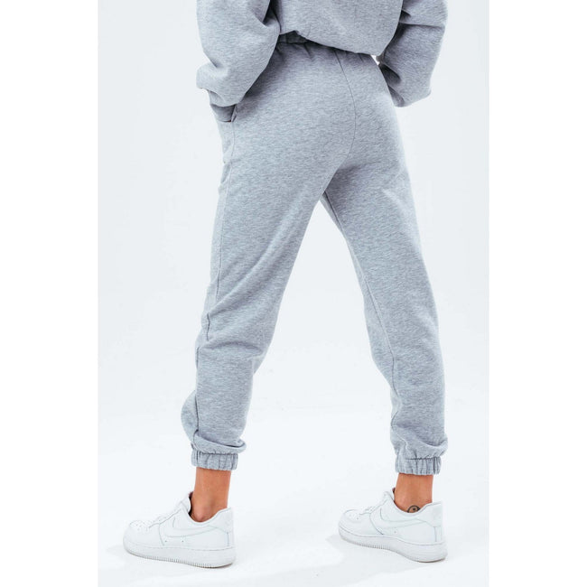 Grey - Back - Hype Womens-Ladies Jogging Bottoms