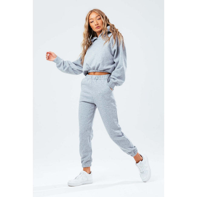 Grey - Side - Hype Womens-Ladies Jogging Bottoms