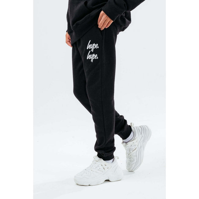 Black - Lifestyle - Hype Childrens-Kids Double Logo Tracksuit Set