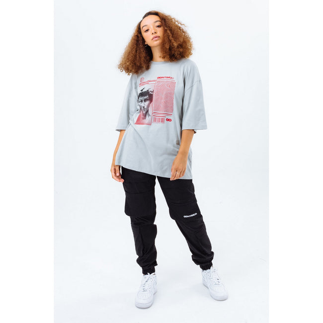 Grey - Lifestyle - Hype Unisex Adult Continu8 Oversized T-Shirt
