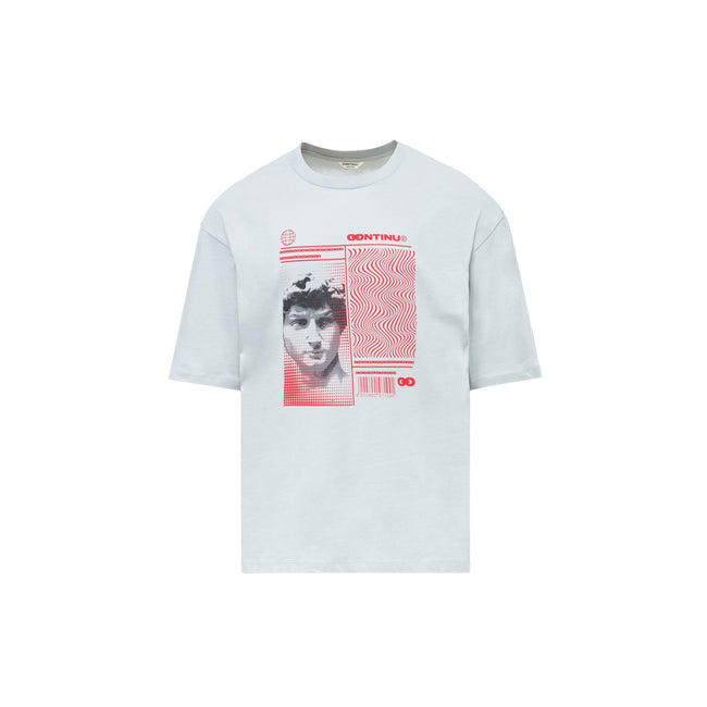 Grey - Front - Hype Unisex Adult Continu8 Oversized T-Shirt