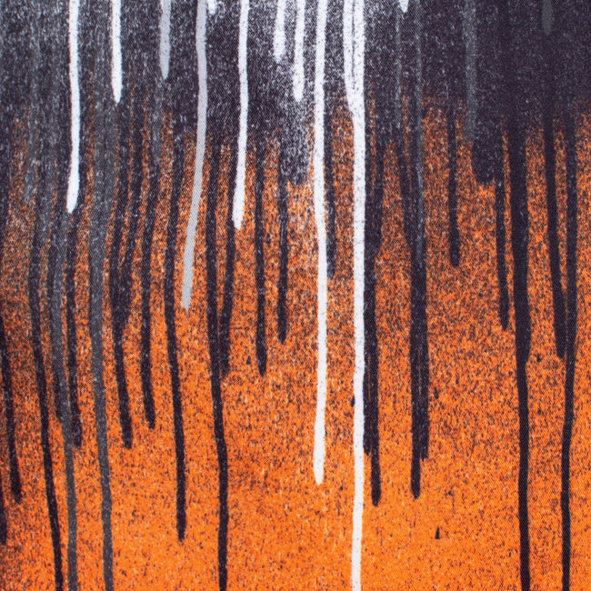 Orange-White - Close up - Hype Boys Drips Swim Shorts
