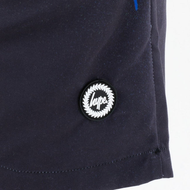 Black-Pacific Blue - Pack Shot - Hype Boys Drips Swim Shorts