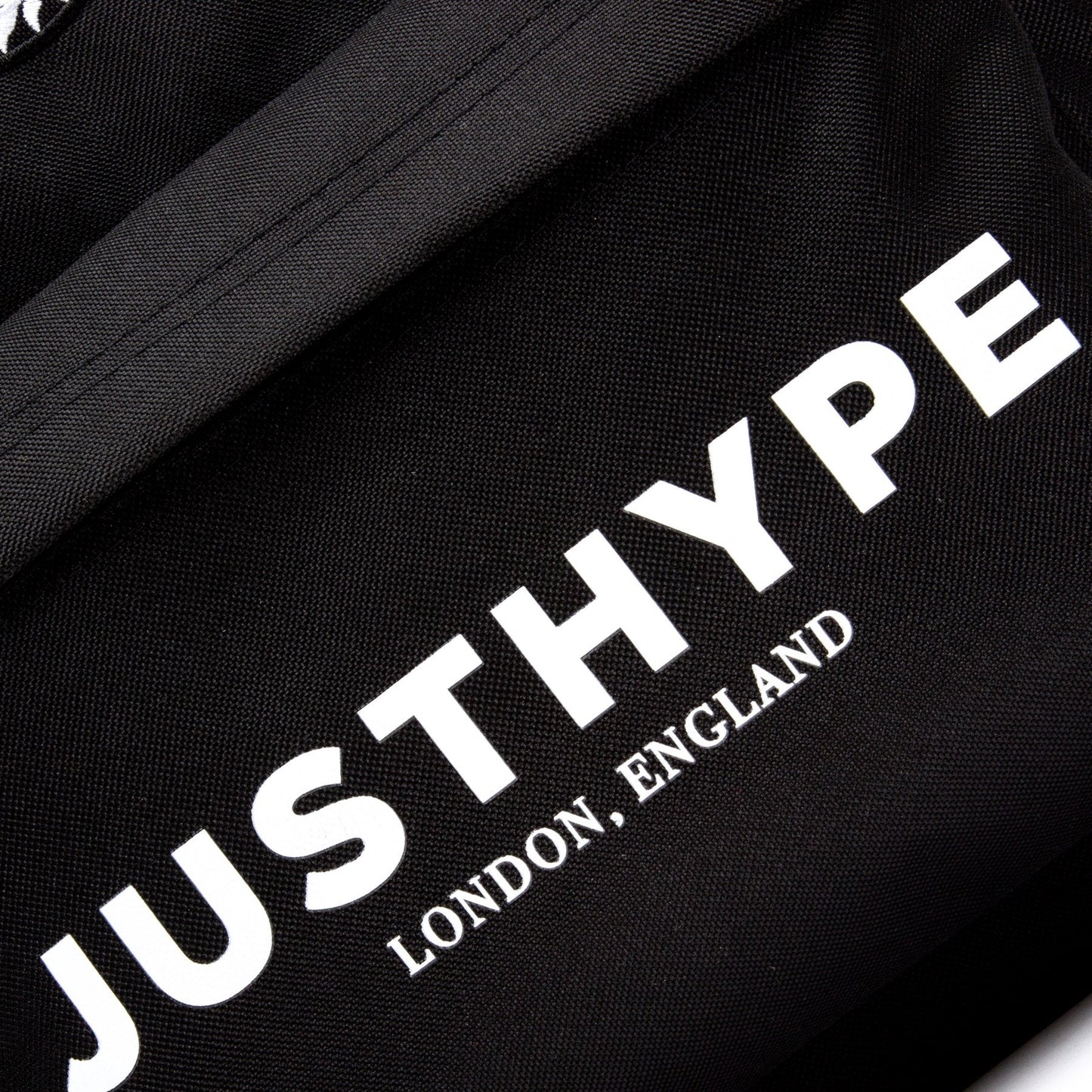 Black-White - Close up - Hype Logo Backpack