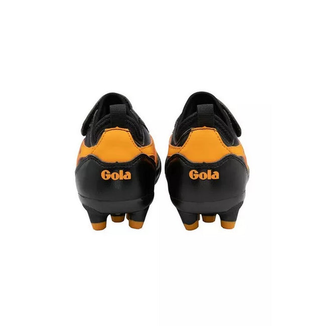Black-Sun Yellow - Back - Gola Childrens-Kids Performance Ceptor MLD QF Football Boots