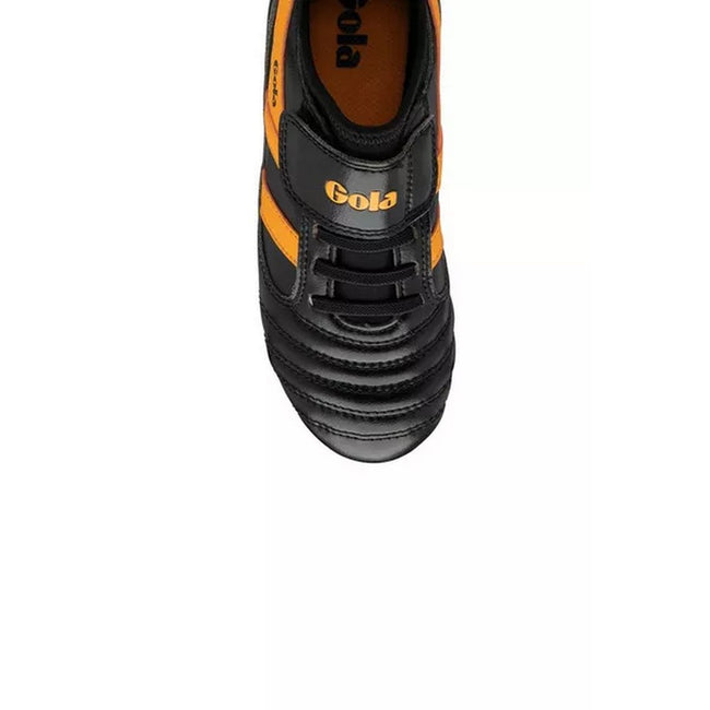 Black-Sun Yellow - Pack Shot - Gola Childrens-Kids Performance Ceptor MLD QF Football Boots