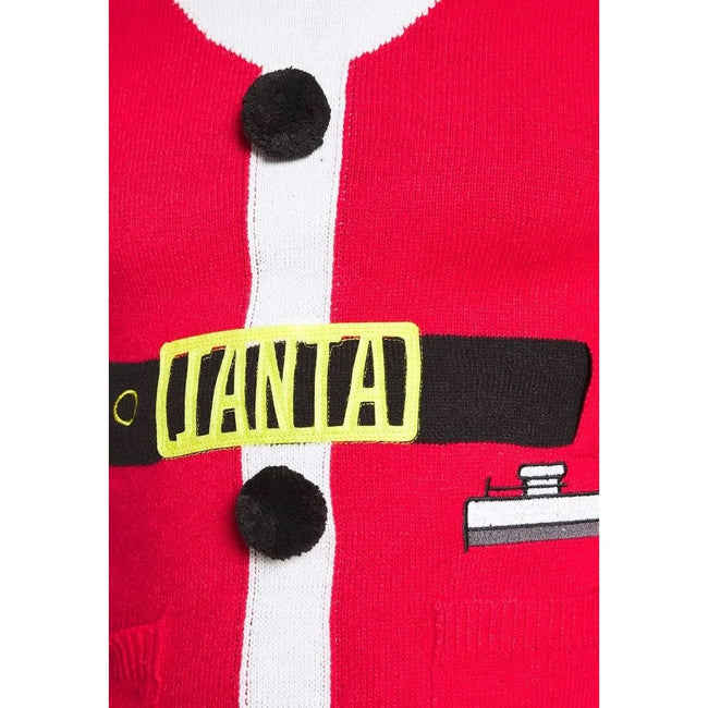 Red-White (Santa) - Side - Brave Soul Mens Jingles Christmas Jumper