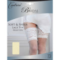 Ivory - Front - Couture Womens-Ladies Bridal Soft & Sheer Lace Top Hold Ups (1 Pair)