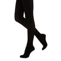 Black - Front - Silky Womens-Ladies Opaque 70 Denier Triband Hold Ups (1 Pair)