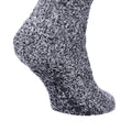 Navy - Side - FLOSO Mens Warm Slipper Socks With Rubber Non Slip Grip