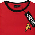 Red - Side - Star Trek Official Mens Command Uniform T-Shirt