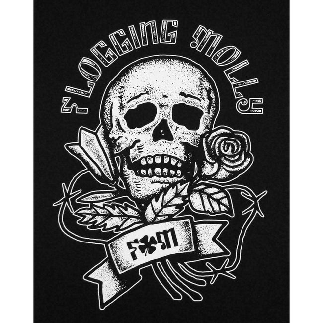Black - Side - Flogging Molly Mens Rose T-Shirt