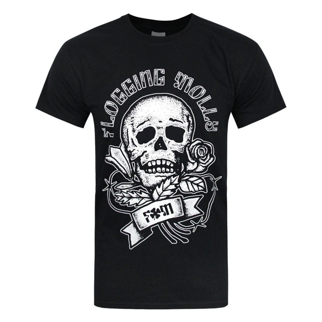Black - Front - Flogging Molly Mens Rose T-Shirt