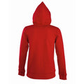 Red - Back - SOLS Womens-Ladies Seven Full Zip Hooded Sweatshirt - Hoodie