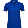 Royal Blue - Front - Tee Jays Womens-Ladies Heavy Cotton Pique Polo Shirt