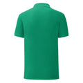 Heather Green - Back - Fruit Of The Loom Mens Iconic Pique Polo Shirt