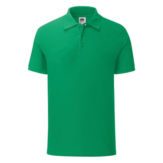 Kelly Green - Front - Fruit Of The Loom Mens Iconic Pique Polo Shirt