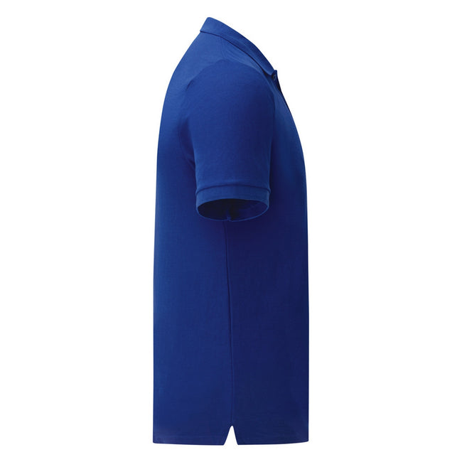 Cobalt Blue - Side - Fruit Of The Loom Mens Iconic Pique Polo Shirt