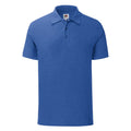 Heather Royal - Front - Fruit Of The Loom Mens Iconic Pique Polo Shirt