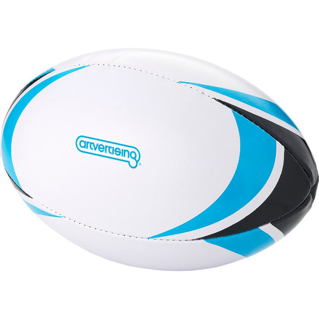 White-Blue - Side - Bullet Stadium Rugby Ball