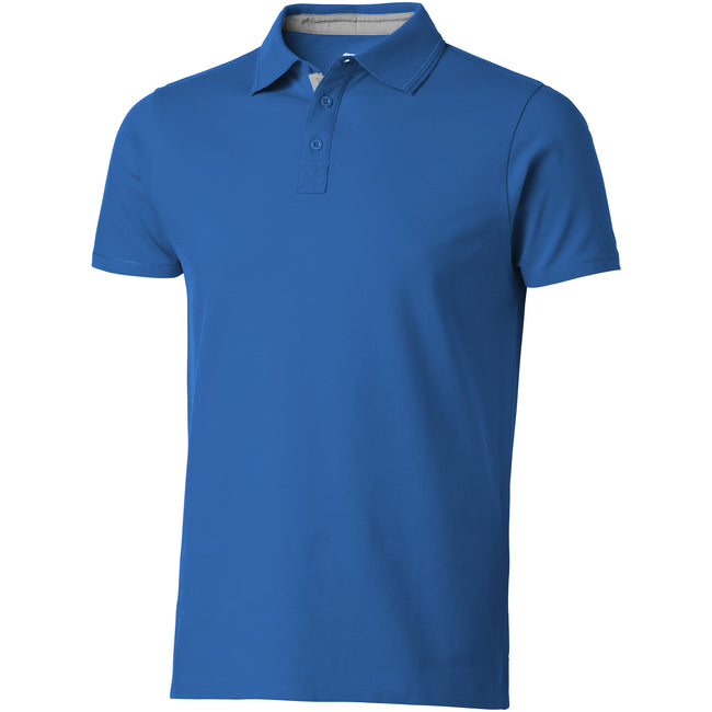 Sky Blue - Front - Slazenger Mens Hacker Short Sleeve Polo