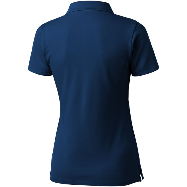 Navy-Red - Back - Slazenger Hacker Short Sleeve Ladies Polo