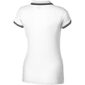White - Side - Slazenger Womens-Ladies Deuce Short Sleeve Polo