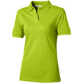 Apple Green - Back - Slazenger Womens-Ladies Forehand Short Sleeve Polo