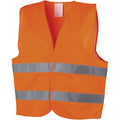 Orange - Front - Bullet Professional Safety Vest